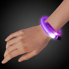 LED Light Up Purple Tube Bracelets
