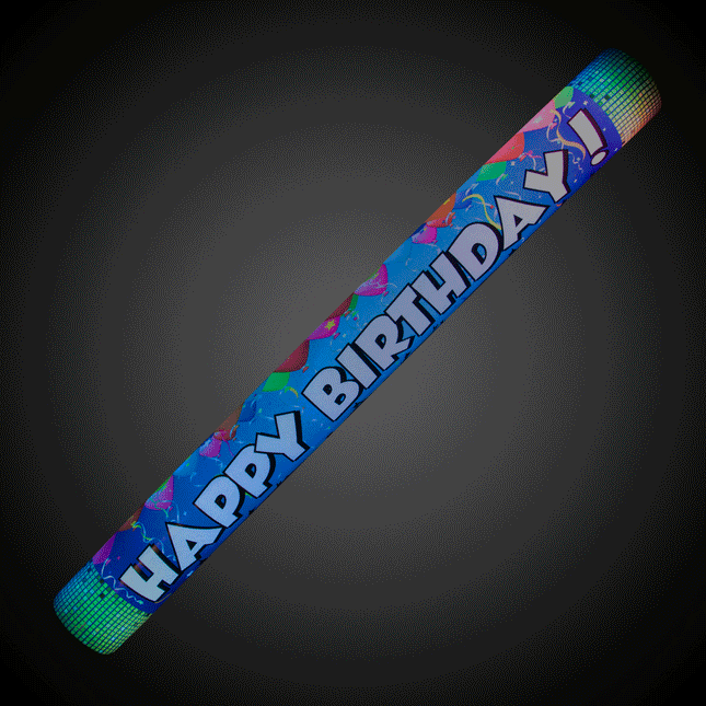 LED Light Up 16 Inch Happy Birthday Foam Stick Baton