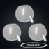 12 Inch Glow in The Dark White Beach Balls - Pack of 3