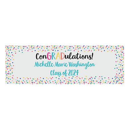 ConGRADulations Graduation Custom Banner - Small