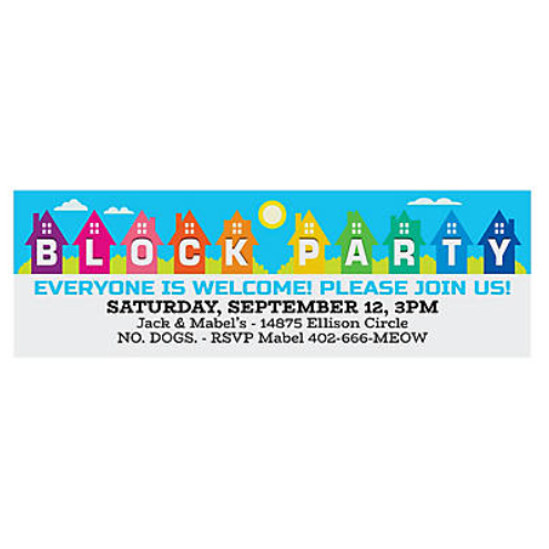 Block Party Custom Banner - Small