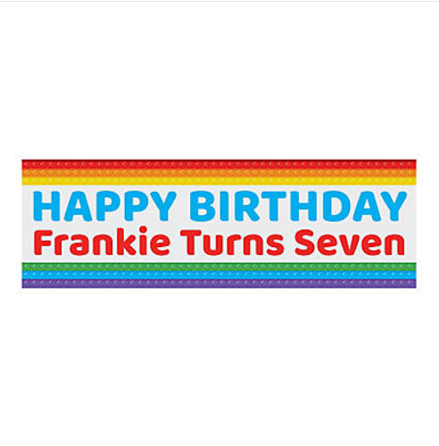 Personalized Lotsa Pops Party Banner - Small