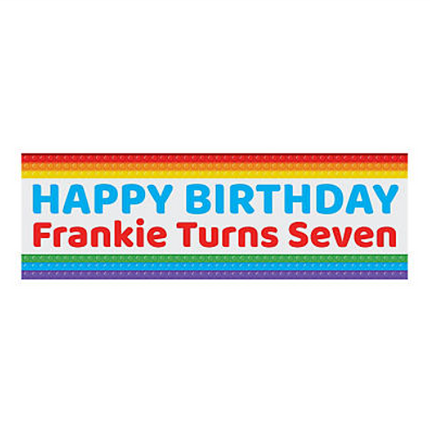 Personalized Lotsa Pops Party Banner - Medium