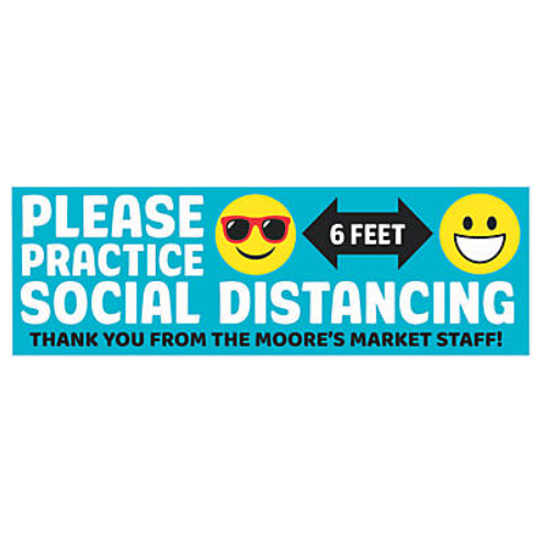 Practice Social Distancing Custom Banner - Large