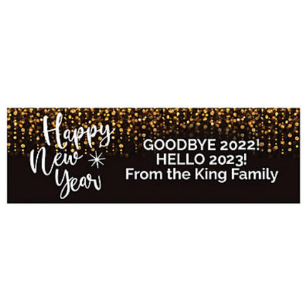 Happy New Year Custom Banner - Large