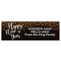 Happy New Year Custom Banner - Large