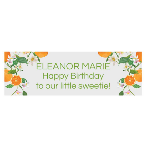 Little Clementine Custom Banner - Large