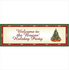 Christmas Tree Holiday Custom Banner - Small