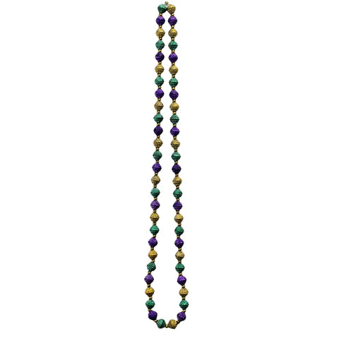 Purple, Green And Gold Berry Bead Necklace