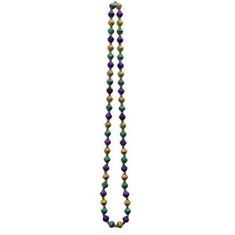 Purple, Green And Gold Berry Bead Necklace