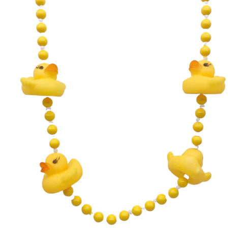 42 Yellow Rubber Duck Mardi Gras Beads