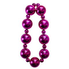 54" 40/100Mm Hot Pink Big Balls Necklace