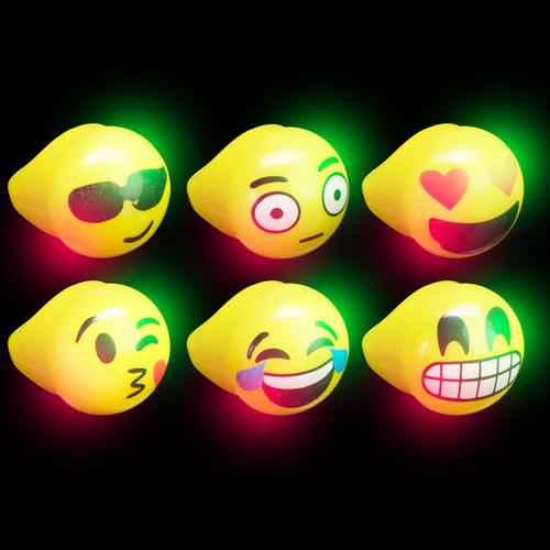 Flashing Emoticon Rings - Assorted