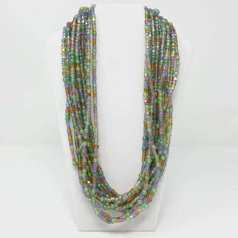 27 Multi Color Glass Bead Necklace