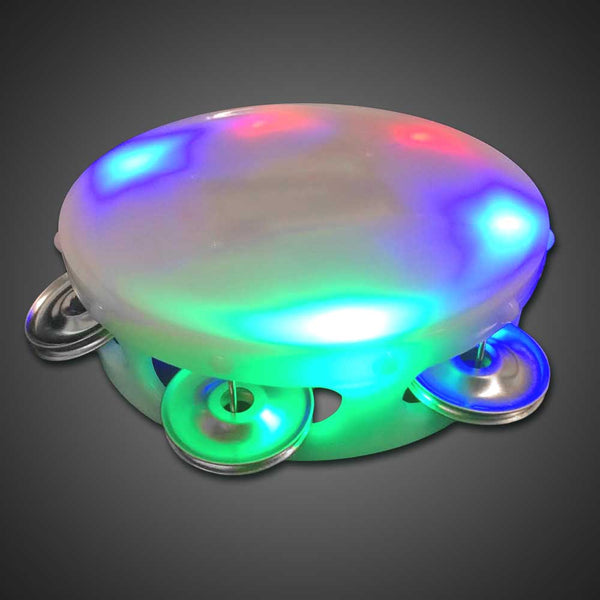 LED Multi Colored Round Tambourine