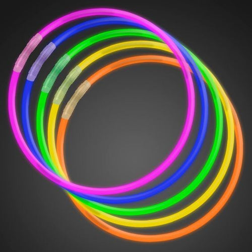 22 Inch Premium Jumbo Glow Sticks Necklaces - 50 Pieces