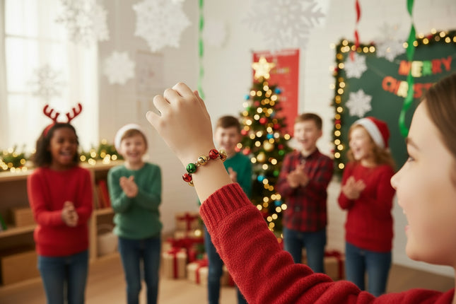 Jingle Bell Beaded Bracelets
