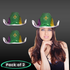 LED Light Up Mardi Gras Sequin Cowboy Hats - Pack of 2