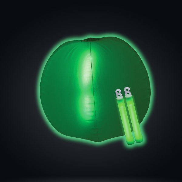 24 Inch Glow in The Dark Green Beach Ball