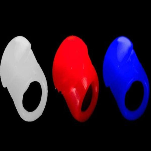 LED Flashing Patriotic Red White & Blue Jelly Rings