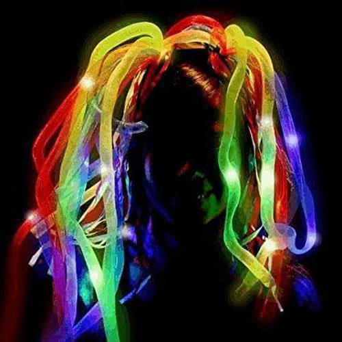 LED Light Up Multicolor Dreads Headband