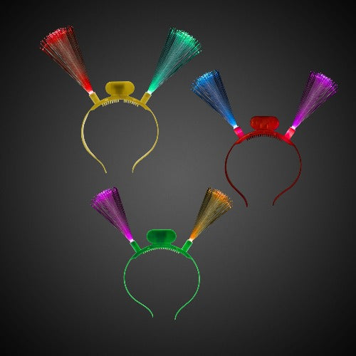 Light Up LED Fiber Optic Headbands