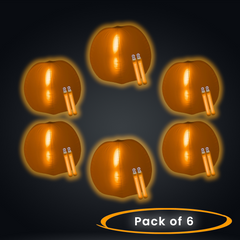 24 Inch Glow in The Dark Orange Beach Ball - Pack of 6