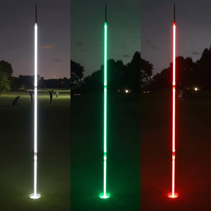 LED Light Up 6.5 ft Night Golf Putting Flag Sticks | PartyGlowz