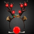 LED Reindeer Kit - Light Up Antlers Headband & Nose | PartyGlowz