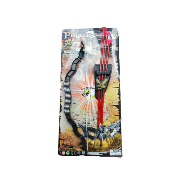 3 Piece Pirate Bow And Arrow Set
