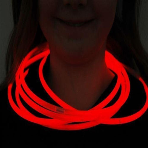 22 Inch Premium Jumbo Red Glow Sticks Necklaces