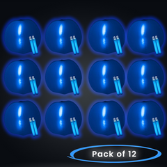 24 Inch Glow in The Dark Blue Beach Ball - Pack of 12