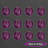 LED Flashing Neon Purple EL Wire Sequin Cowboy Party Hat - Pack of 12 Hats