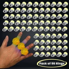 Light Up LED Bubble Finger Rings - LED Jelly Rings