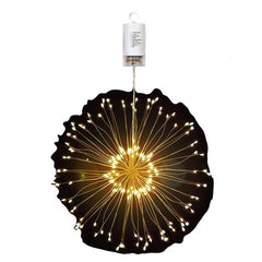 Fireworks Bendable Starbust Remote Control Copper Fairy String Lights Chandelier