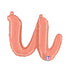 14  Script Letter "U" Rose Gold (Air-Fill Only)