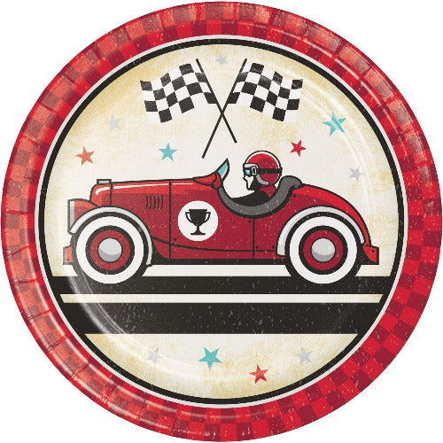 Race Car Paper Dessert Plates