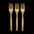 Metallic Gold Color Plastic Forks