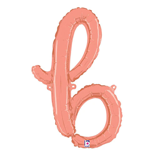 24  Script Letter "B" Rose Gold (Air-Fill Only)