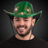 LED Light Up Shamrocks Cowboy Hat With Sequins
