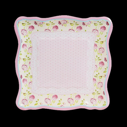 Vintage Collection Square Paper Dinner Plates