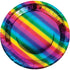 Rainbow Foil Paper Dinner Plates