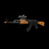 LED 33 Inch AK47 Rifle With Scope