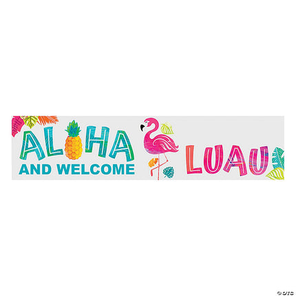 Aloha & Welcome Luau Custom Banner - Small