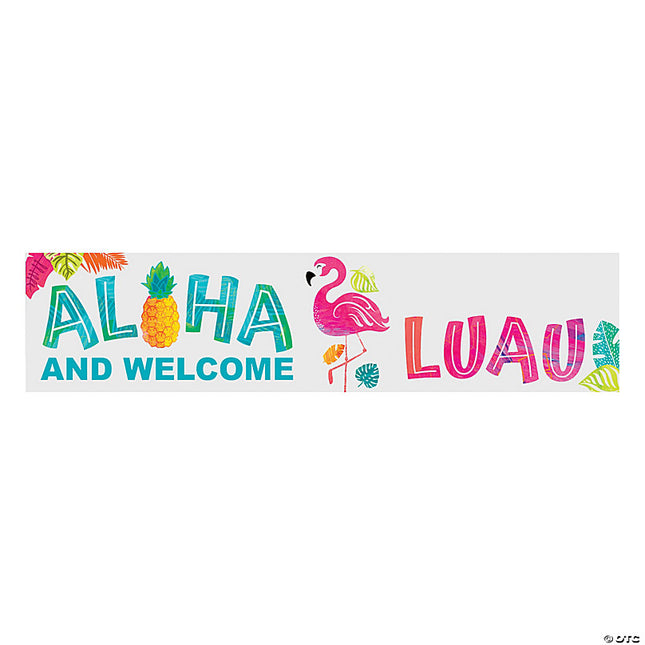Aloha & Welcome Luau Custom Banner - Small