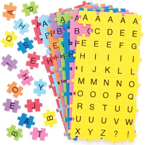 Alphabet Puzzle Foam Stickers