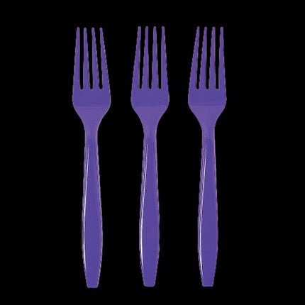 Amethyst Plastic Forks