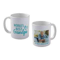 Personalized WorldS Best Grandpa Photo Coffee Mug