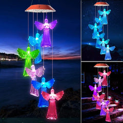 LED Light Up Angel Wind Chimes String Light