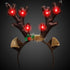 LED Reindeer Antlers Headband | PartyGlowz